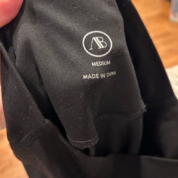 Addison Bay flared black leggings pull in elastic waist medium - Picture 3 of 3